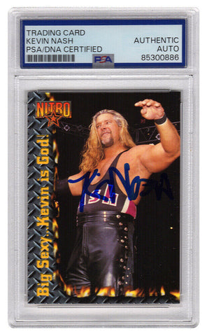 Kevin Nash Signed 1999 Topps WCW / NWO Nitro Wrestling Card #68 - (PSA/DNA)