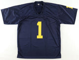 Roman Wilson Signed Michigan Wolverines Jersey (Beckett) 2023 CFP National Champ