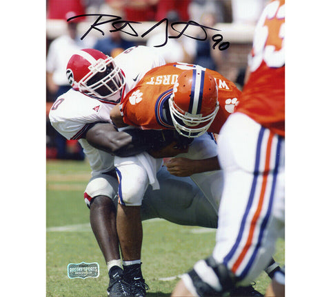 Robert Geathers Signed Georgia Unframed 8x10 Photo-Sacking Charlie Whitehurst