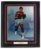 Joe Frazier Signed Framed 16x20 Photo BAS