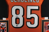 CHAD JOHNSON (Bengals orange SKYLINE) Signed Autographed Framed Jersey Beckett