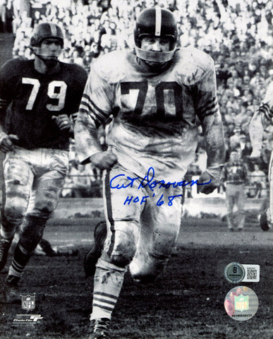 Art Donovan Autographed Baltimore Colts 8x10 Photo HOF Beckett 47744