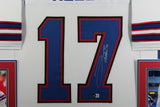 JOSH ALLEN (Bills white SKYLINE) Signed Autographed Framed Jersey Beckett