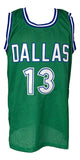 Steve Nash Dallas Signed Green Basketball Jersey BAS ITP