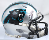 Chuba Hubbard Autographed Carolina Panthers Speed Mini Helmet-Beckett W Hologram