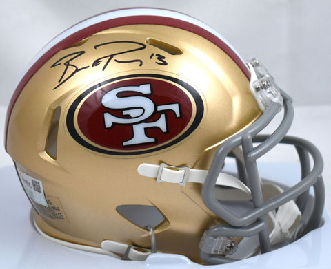 Brock Purdy Autographed San Francisco 49ers Speed Mini Helmet - Fanatics *Black