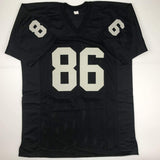 Autographed/Signed Raghib Ismail Rocket Oakland Black Football Jersey JSA COA