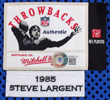 Seahawks Steve Largent "HOF 95" Authentic Signed Blue M&N Jersey BAS Witnessed 2