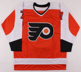 Bill Barber Signed Career Highlight Stat Philadelphia Flyers Jersey (PSA COA)