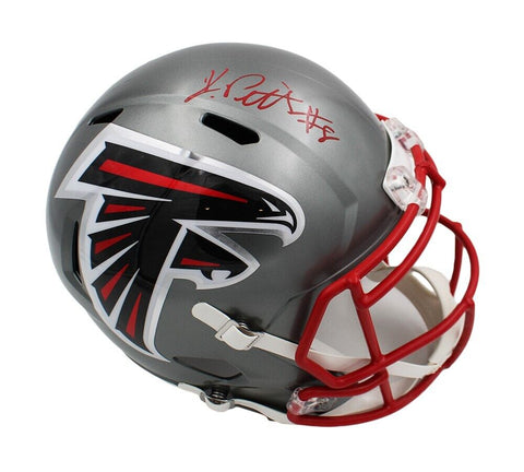 Kyle Pitts Signed Atlanta Falcons Speed Full Size Flash NFL Helmet