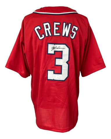 Dylan Crews Washington Signed Red Baseball Jersey JSA Hologram