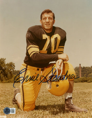 Ernie Stautner Autographed Pittsburgh Steelers 8x10 Photo Beckett 45568