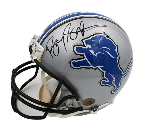 Barry Sanders Signed Detroit Lions Throwback Authentic NFL Helmet