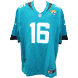 Trevor Lawrence Autographed Jacksonville Jaguars Nike XL Teal Jersey FAN 44060