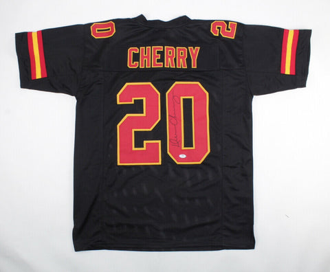 Deron Cherry Signed Kansas City Chiefs Throwback Jersey (PSA COA) 6xPro Bowl D.B