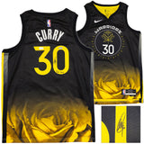 WARRIORS STEPHEN CURRY AUTOGRAPHED NIKE SWINGMAN JERSEY 48 CHEF BECKETT 237091