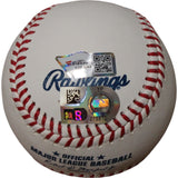 Rhys Hoskins Autographed/Signed Milwaukee Brewers OML Baseball FAN 46943