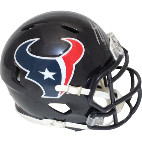 JJ Watt Autographed/Signed Houston Texans Mini Helmet Beckett 46813