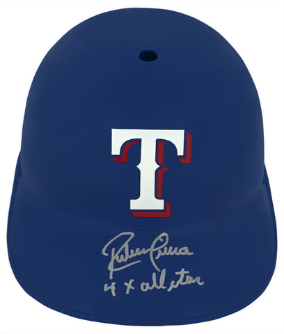 Ruben Sierra Signed Rangers Souvenir Rep Batting Helmet w/4x All Star - (SS COA)