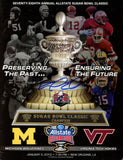 David Wilson Autographed/Signed 2012 Sugar Bowl Program Beckett 38165