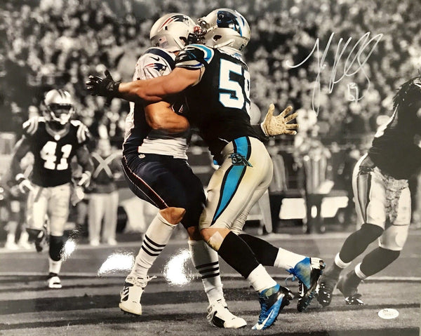 Luke Kuechly Carolina Panthers Signed 16x20 Photo JSA