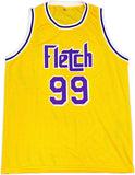 FLETCH CHEVY CHASE AUTOGRAPHED YELLOW JERSEY BECKETT BAS WITNESS STOCK #233717