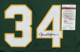 Rollie Fingers Signed Oakland Athletic Jersey (JSA COA) 3xWorld Series Champ A's