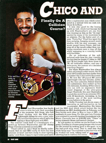 Diego Corrales Autographed Signed Magazine Page Photo PSA/DNA #S47522