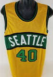 Shawn Kemp Signed SuperSonics Jersey (PSA COA) Seattle's #1 Pick 1989 NBA Draft