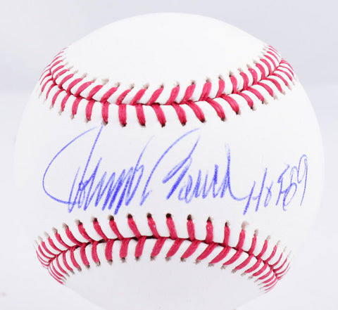 Johnny Bench Autographed Rawlings OML Baseball w/HOF - Fanatics *Blue