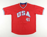 Mark McGwire Signed Team USA Olympic Jersey (JSA COA)