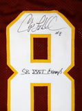 Chip Lohmiller Autographed Maroon Pro Style Stat Jersey w/ SB Champs- JSA W Auth