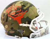 Ricky Williams Signed Longhorns Camo Mini Helmet w/SWED - Beckett W Auth *Orange