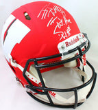 Derek/ TJ/ JJ Watt Signed Wisconsin Badgers Amp Speed Authentic Helmet- JSA W *S