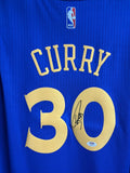 GOLDEN STATE WARRIORS #30 STEPHEN CURRY SIGNED ADIDAS SWINGMAN JERSEY PSA DNA