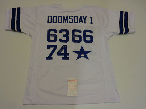 Dallas Cowboys "Doomsday D I" Signed Jersey Bob Lilly,Larry Cole,& George Andrie