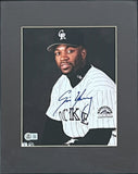 Eric Young Signed Colorado Rockies Framed 8x10 Photo Beckett 45031