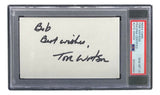 Tom Watson Signed Slabbed Index Card PSA/DNA Gem MT 10