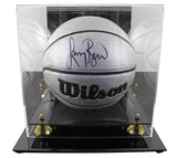 Celtics Larry Bird Signed Wilson Platinum Edition Basketball w/ Case BAS Wit