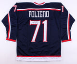 Nick Foligno Signed Blue Jackets Jersey (Beckett) Columbus Left Winger