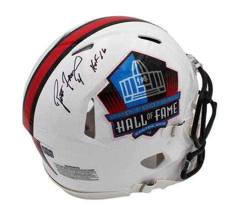 Brett Favre Signed Hall of Fame Speed Authentic NFL Helmet with "HOF 16" Insc