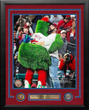 Jason Kelce Hugs Phillie Phanatic Autographed 16x20 Framed Baseball Photo PSA