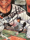 Dante Bichette Signed Sportacular Art 1996 Homeplate Wall Display BAS 45026