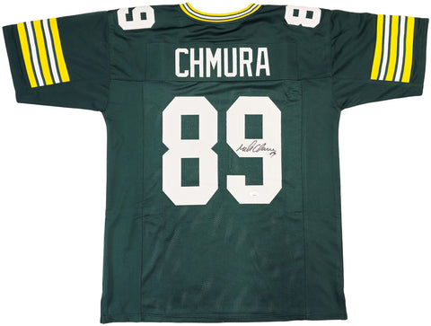 GREEN BAY PACKERS MARK CHMURA AUTOGRAPHED SIGNED GREEN JERSEY JSA STOCK #234523