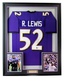 Ray Lewis Autographed Purple Baltimore Ravens Jersey Beckett 186115