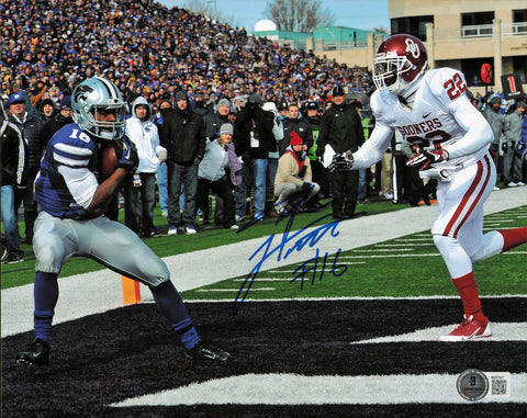 Tyler Lockett Autographed Signed 8x10 Photo Kansas State Beckett BAS QR #BM37827