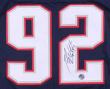 Ted Washington Signed New England Patriots Jersey (Pro Player) Nose Tackle