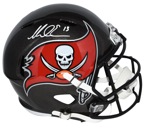 MIKE EVANS SIGNED TAMPA BAY BUCCANEERS BUCS FULL SIZE SPEED HELMET BECKETT