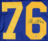 Orlando Pace Signed Rams Throwback Jersey (Schwartz COA) 2016 Hall of Famer