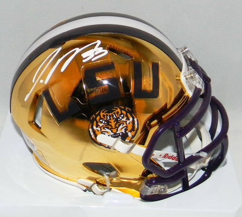 JAMAL ADAMS AUTOGRAPHED SIGNED LSU TIGERS CHROME SPEED MINI HELMET BECKETT